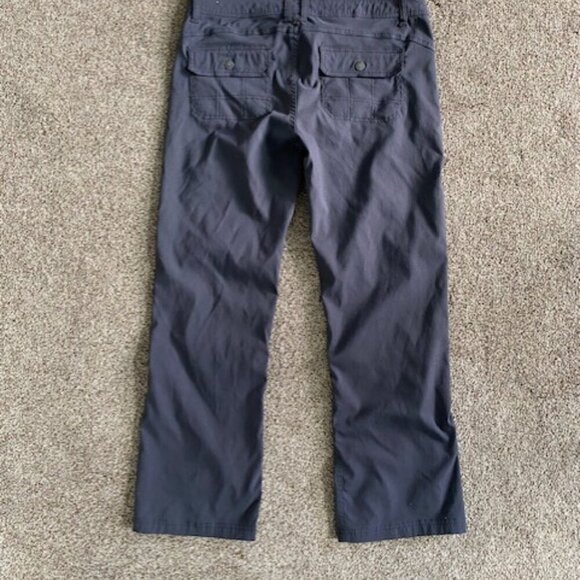 PRANA Halle Convertible Coal Grey/Gray Roll-up Pants 12 SHORT - Picture 12 of 16